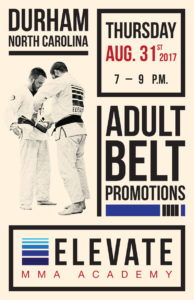 Elevate MMA Academy Belt Promotions